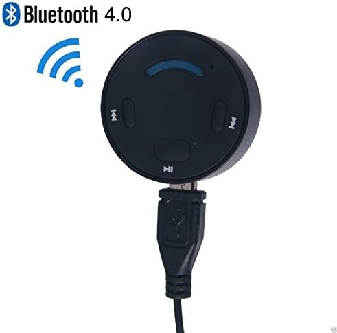 Seaidea Portable Wireless Bluetooth 4.1 Car Kit AUX Music Receiver Audio Adapter Phone Handsfree Calling Built in Mic Support Siri Function with Micro USB to 3.5mm Audio Cable