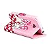 Yakamoz Lovely Cute Pink Bow Bowkot Glove Leather Flip Wallet Stand Case with Card Slots for LG L70 Optimus D320 with Free Screen Protector & Stylus Pen
