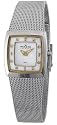 Skagen Women's Steel Collection Crystal Accented Mesh Stainless Steel White Dial Watch #380XSGS1