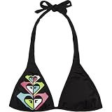 ROXY Hula Halter Womens Swimsuit Top - Black