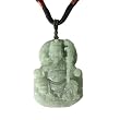 Hand-carved Jade Guan Gong Men's Necklace