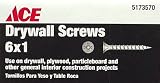 ACE DRYWALL SCREWS 100202ACE Drywall Screw, Coarse Thread # 6 x 1