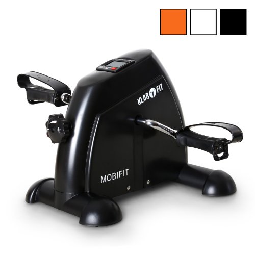 Klarfit 2G Minibike Arm- und Beintrainer für Kraft- und Ausdauertraining (inkl. Trainingscomputer, stufenlos einstellbarer Widerstand, Anzeige Kalorienverbrauch) schwarz