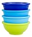 Zak Designs Colorways 4-Piece Multi-Colored Mini Prep Bowl Set