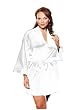 Dreamgirl Women's Plus Size Shalimar Charmeuse Robe Set