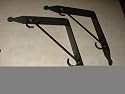 Shelf Brackets (Pr.) Large - Hand Made Wrought Iron