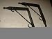 Shelf Brackets (Pr.) Large - Hand Made Wrought Iron