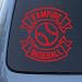 VAMPIRE BASEBALL - Twilight - Vinyl Decal Sticker #1475 | Vinyl Color: Red