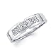 New 14k White Gold Mens Diamond Solitaire Wedding Ring Band .27ct (G-H Color, SI2 Clarity)