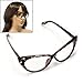ReFaXi Retro Vintage Women's Eyeglasses Cat Eye Plastic Frame Glasses Lens - Black (color2)