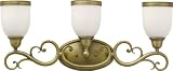 Feiss South Haven Collection Brass Three Light Vanity