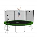 Original Ampel 24 Trampolin � 430 cm gr�n * Version 2012 * extra verst�rktes Netz * inkl. Leiter
