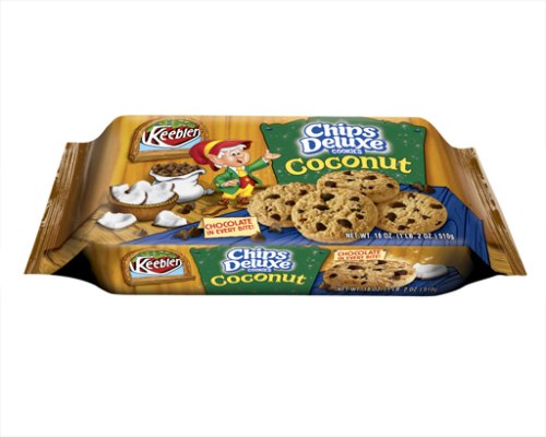 Keebler Chips Deluxe Coconut,18-Ounce Packages (Pack of 4) by Keebler