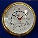 Brass Cased Tide Clock on Hardwood Mount