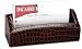Brown Crocodile Embossed Business Card Holder
