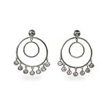 Eve's Addiction Double O Chandeliers with CZ Drops-CLEARANCE- FINAL SALE