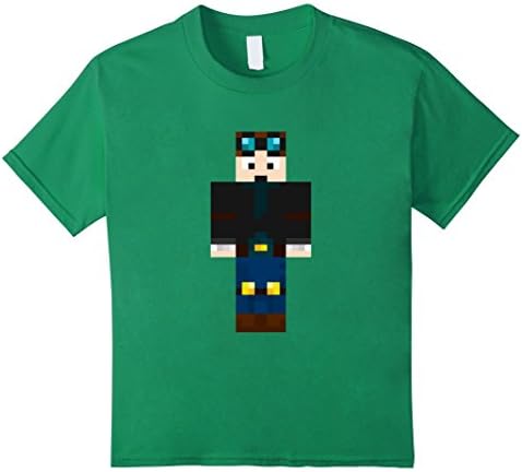 Kids OFFICIAL Shirt - Diamond Minecart - Youtuber T-shirt 12 Kelly Green