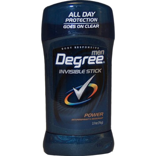 Degree Men's  Antiperspirant & Deodorant, Invisible Stick, Power, 2.7-Ounce (Pack of 6)