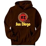 San Diego - State US Cities Mens Hoodie (Brown, Sizes X-Small - XXX-Large)