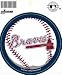 ATLANTA BRAVES 5 INCH ROUND DECAL