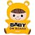 乗車中プレート BABY イエロー