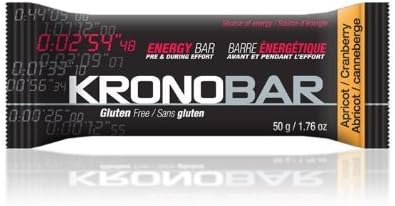 KRONOBAKRONOBAR Energy bar, 100% Natural Performance, Apricot Cranberry, 12 count
