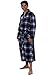 Del Rossa Men's 100% Cotton Flannel Bathrobe Robe