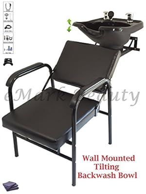 Salon Backwash Shampoo Tilt Bowl Sink Wall Mounted Reclining Shampoo Chair TLC-B13WT-216A