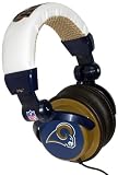 NEW IHIP NFH22STR ST. LOUIS RAMS HEADPHONES DJ STYLE NFL LOGO - NFH22STR