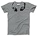Headphones Around The Neck T Shirt Funny Head Phones Cool Tee