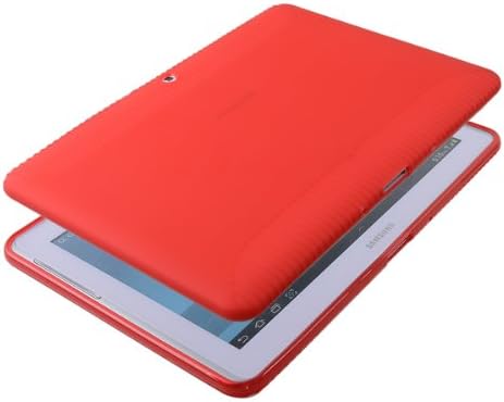 CASEPRADISE Soft Gel TPU Silicone Etui Back Case Cover For Samsung Galaxy Tab 2 10.1" P5100 Red