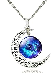 Jewelry: Hello 2016,Exquisite His & Hers Macthing Colorful"The Moon and Starry Sky"Metal Pendant Necklace - LNKRE JEWELRY