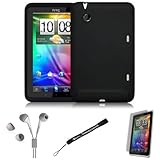 Black Cover Protective Slim Durable Silicon Skin Case for HTC Flyer 3G WiFi ....
