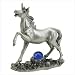 UNICORN WITH GLASS ORB