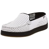  : Globe Men's Castro Slip On,White Pinstripe,8 M US