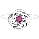 Celtic Knot February Birthstone Illusion Stretch Toe Ring