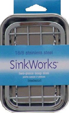 Interdesign #73012 2PC Stainless Steel Soap Dish