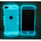 iPod Touch 5th 6th Gen Cover Case Transparent Clear Glow Shock Resistant Hybrid