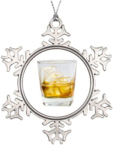 Vyhdntyr Personalised Christmas Tree Decoration Whiskey on the rocks Snowmen Snowflake Ornaments