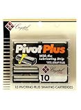 Crystal Pivot Plus Cartridges w/ Lubricating Strip, 10 Cartridges
