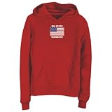 SWEATSHIRT WOMAN RED ELEGANT FLAG " MANKATO " MINNESOTA Small