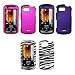 Premium Cell Phone Hard Cover Case for Samsung Moment M900 (Choose from 6 Designs; Clear, Blue Rubbe