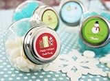 A Winter Holiday Candy Jars - Baby Shower Gifts & Wedding Favors Set of 24
