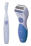 panasonic Panasonic ES2205CMB Ladies Shaver with Trimmer Combo, Blue