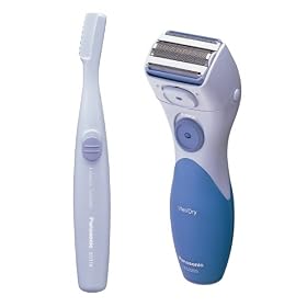 Panasonic ES2205CMB Ladies Shaver with Trimmer Combo, Blue