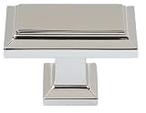 Atlas Homewares 290-PN 1-1/2-Inch Sutton Rectangle Knob, Polished Nickel