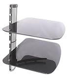 US Brown Bear DS-B2-Slvr Two Shelf AV Component Wall Mount (Silver)
