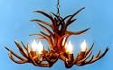Antler Chandelier - 4 or 5 Lite Mule Deer or Whitetail