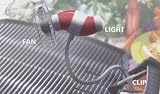 Barbecue Grill Fan and Light