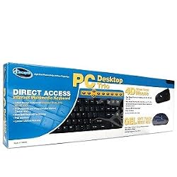 IConcepts PS/2 Multimedia Keyboard & PS/2 Mouse (Black)